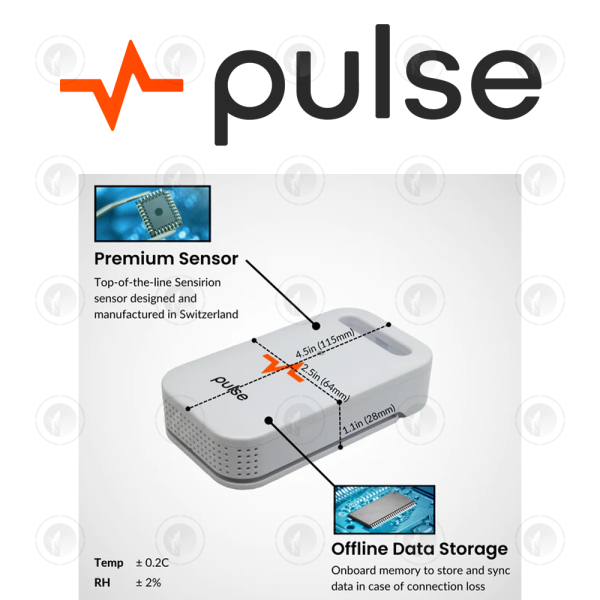 Pulse - One Smart Environment Monitor | VPD | RH | Temperature | Dew Point | Light Sensor