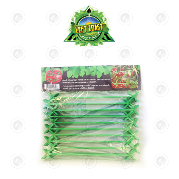 Left Coast - Quick Stix | 9" / 228MM 10 Pack | Plant Branch Training