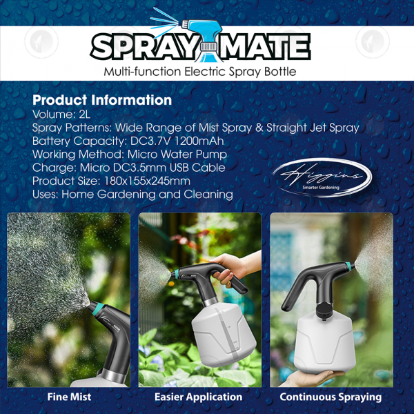Spray Mate - USB Rechargeable Spray Bottle | 2L Capacity