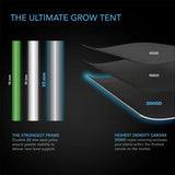AC Infinity- Cloudlab 733 | Advance Grow Tent | 90x90x180CM | 2000D Diamond Mylar Canvas