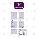 Sea Hawk Smart Indoor Grow Tent - 145CM x 80CM x 200CM or 230CM