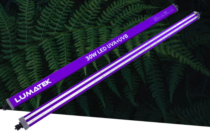 Lumatek - Ultra Violet (UVA + UVB) Supplemental LED Grow Light Bar | 30W | IP65 | 100CM