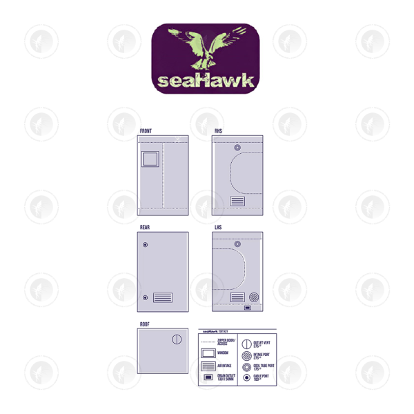 Sea Hawk Smart Indoor Grow Tent - 100CM x 100CM x 200CM