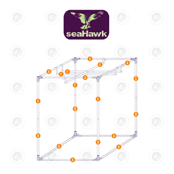 Sea Hawk Smart Indoor Grow Tent - 100CM x 100CM x 200CM