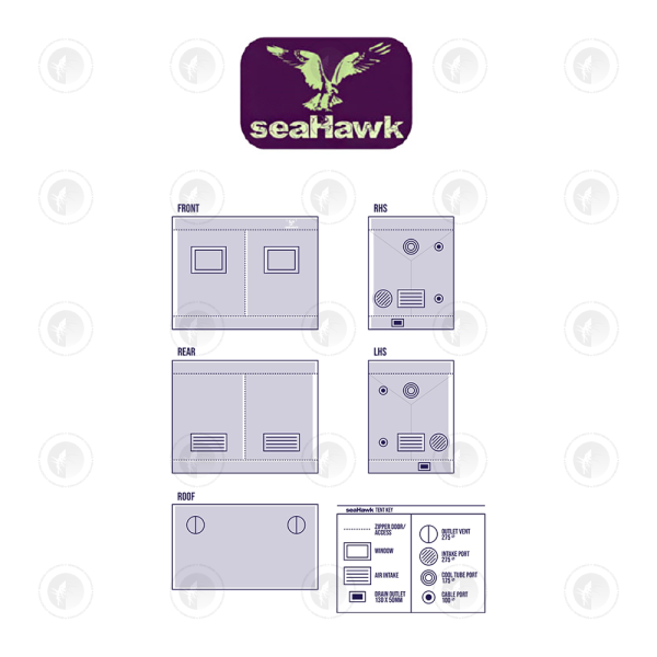 Sea Hawk Smart Indoor Grow Tent - 240CM x 120CM x 200CM or 230CM