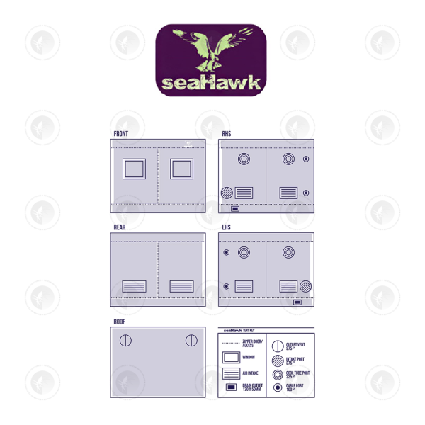 Sea Hawk Smart Indoor Grow Tent - 290CM x 290CM x 200CM | Comes In 2 Boxes