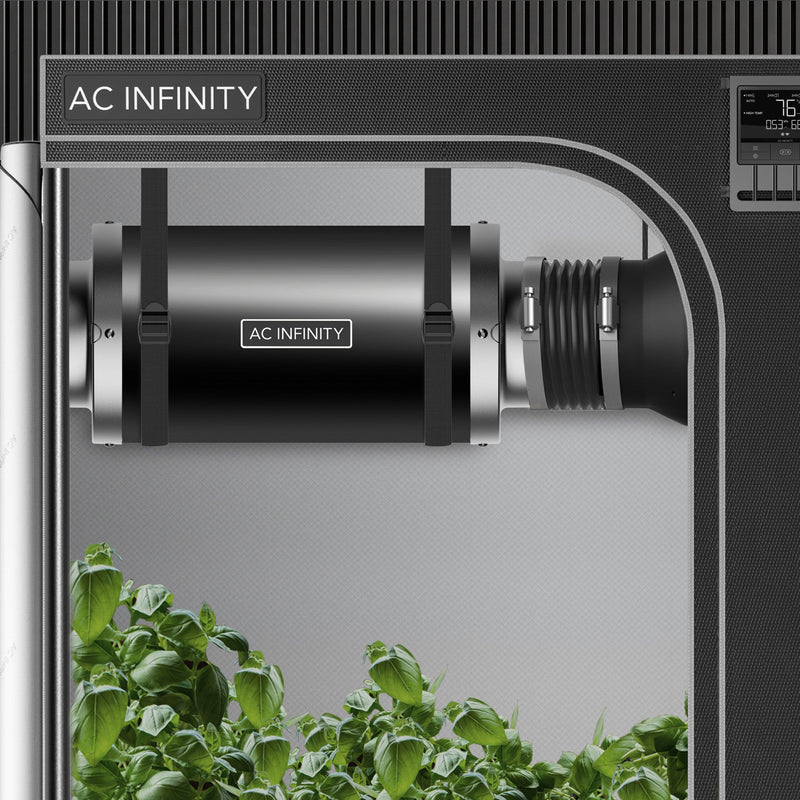 AC Infinity- Inline Duct Fan Silencer | 4 Inch 100 MM