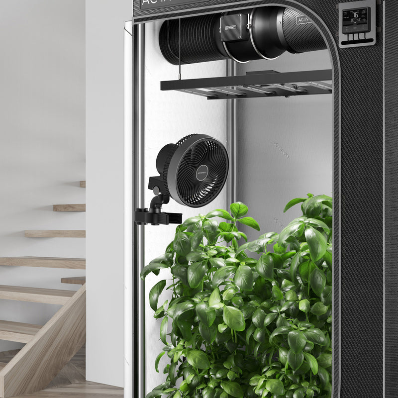 AC Infinity - Cloudray S6 Gen 2 Grow Tent Clip Fan 6” | With 10 Level Dynamic Wind modes & Fan Speeds | 10-Level Oscillation