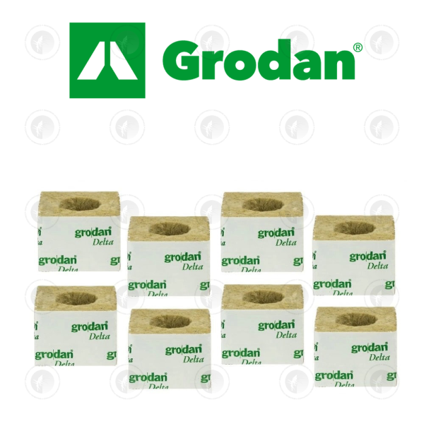 Grodan Wrapped Rockwool Propagation Cloning Cube - 75MM X 75MM | With Hole