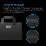 AC Infinity - Smell Proof HandBag | Black | With 900D Nylon Fabric & Carbon Filter Lining