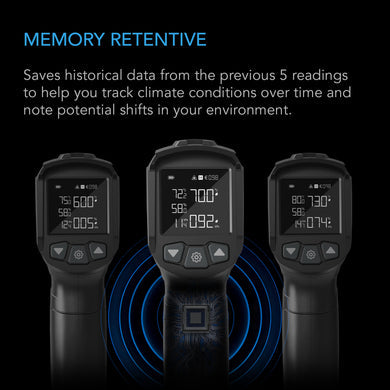 AC Infinity- VPD Thermometer | Handheld Environmental Monitor | Captures Leaf VPD & Temperature
