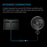 AC Infinity - UIS to UIS Extension Cable | L-Shaped | Male to Male | 10FT or 3.05M