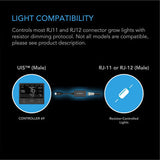 AC Infinity- UIS Lighting Adapter Type-B | For RJ11/12 Connector Lights | HLG Light Connections