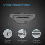 AC Infinity - Smell Proof Belt Bag | Grey | With 900D Nylon Fabric & Carbon Filter Lining