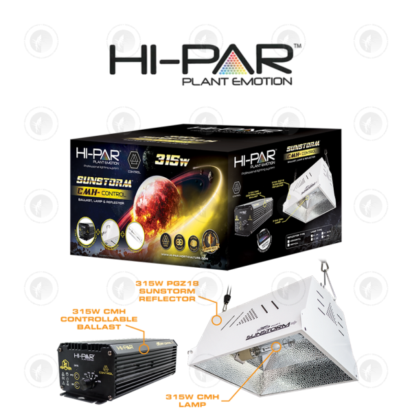 Hi-Par 315W Sunstorm Horizontal Kit - (315W Control Ballast + Hortivision Lamp + Reflector)