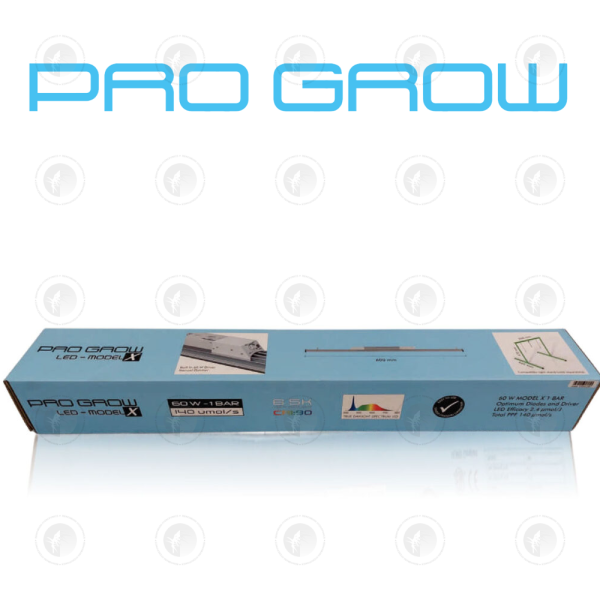 Pro Grow - Model  X  60W Single LED Bar | Full spectrum | 2.4 µmols/S