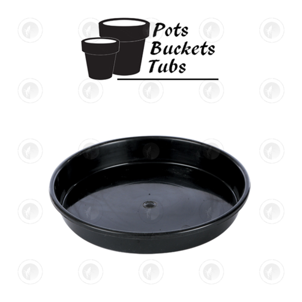 Pot Saucers - Various Sizes | Black | GCP