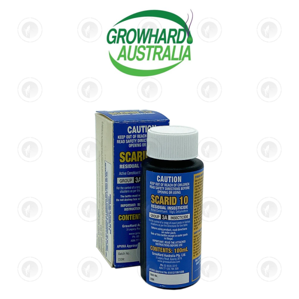 Growhard Australia Scarid 10 - 100ML | Use against Scarid Fly / Fungus Gnats