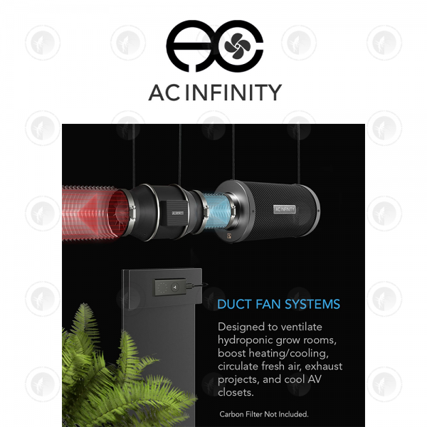 AC Infinity - Cloudline Pro S4 | Quiet EC Inline Fan | With Speed Controller | 4” / 100 MM