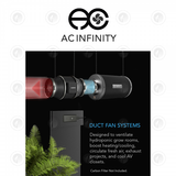 AC Infinity - Cloudline Pro S6 | Quiet EC Inline Fan | With Speed Controller | 6” / 150MM