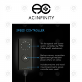 AC Infinity - Cloudline Pro S4 | Quiet EC Inline Fan | With Speed Controller | 4” / 100 MM