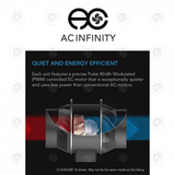 AC Infinity - Cloudline Pro S4 | Quiet EC Inline Fan | With Speed Controller | 4” / 100 MM