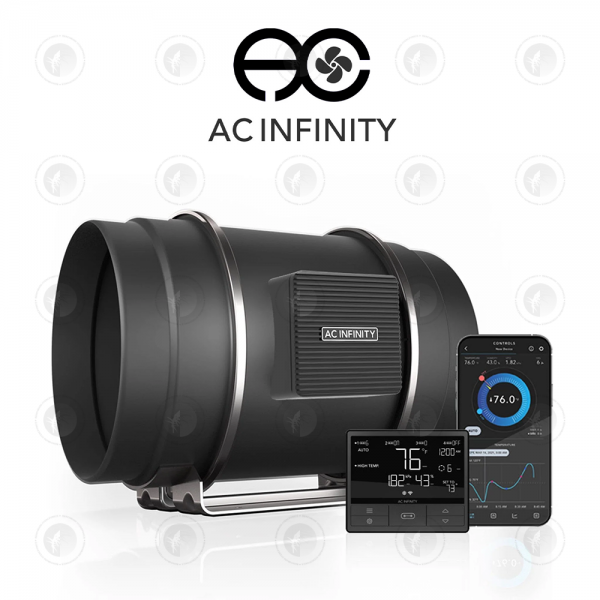 AC Infinity - Cloudline Pro T8 | Quiet EC Inline Fan | With Temperature, Humidity & VPD Controller | Controller 69 Pro| 8” / 200MM