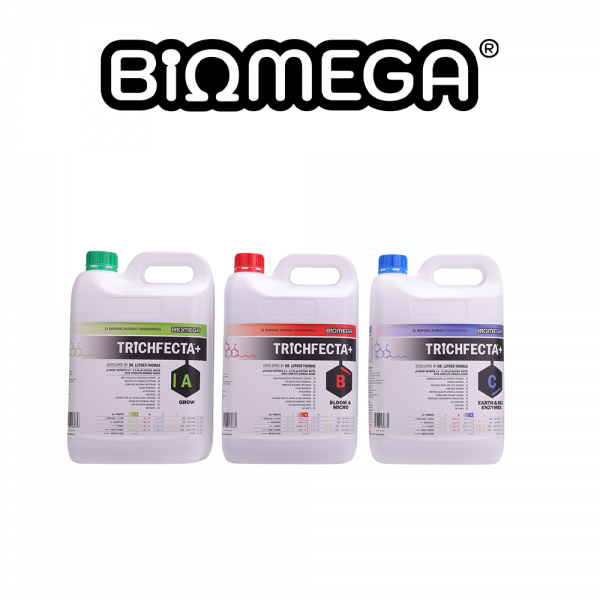 BiOMEGA®: TRiCHFECTA+® - Grow Set (A/B/C) - Bioponic Nutrient Concentrates | pH Ready | Highly Organic | Pure & Clean