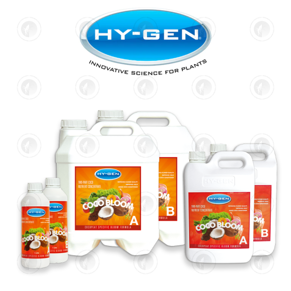 Hy-Gen Coco Bloom A+B - 1L 5L 20L Set | 2-Part Flower Base Nutrient