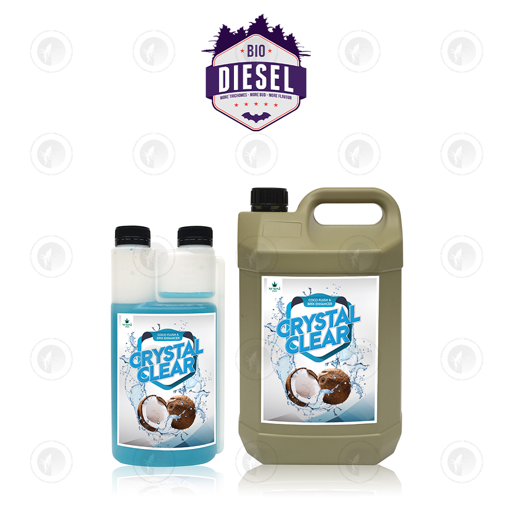 Bio Diesel Crystal Clear Coco Flush - 250ML / 1L / 5L | Hydroponic System | Brix Enhancer