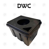 Hydro Tank - 39L DWC Module | Tub, Solid Lids, Cut Out Lids