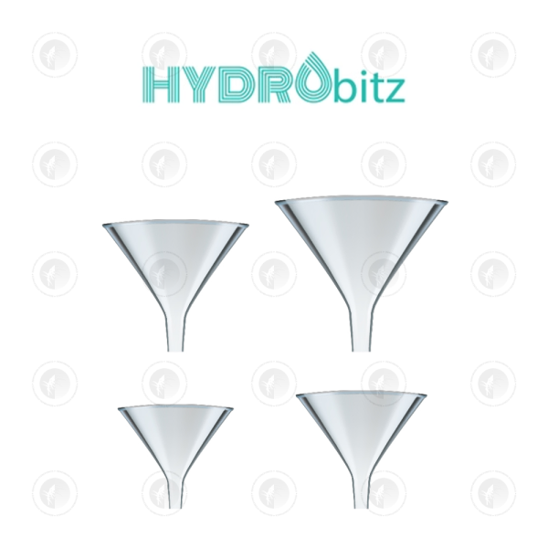 Hydrobitz 4 Piece Funnel Set |  60ML | 75ML | 90ML | 120ML