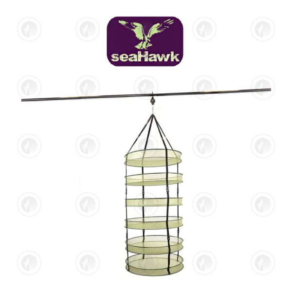 SeaHawk Hanging Foldable Herb Dry Rack - 6 Tier | 2 Sizes | with Carry Bag