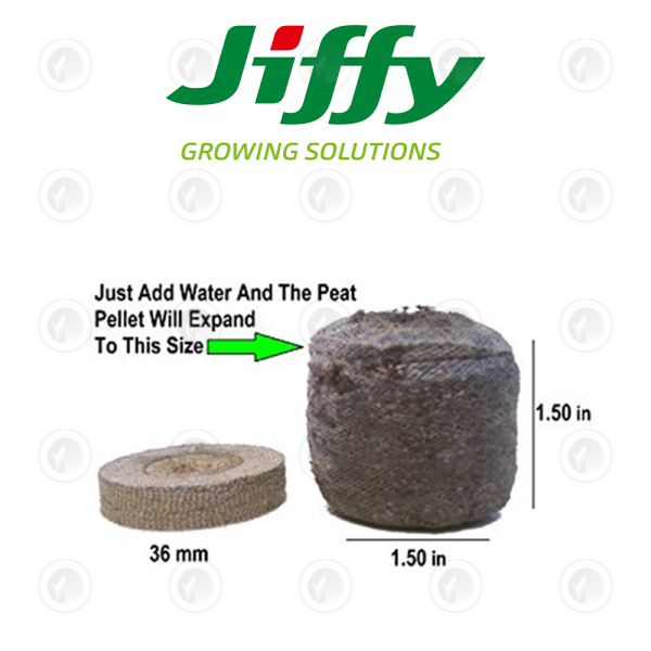 Jiffy-7 Peat - 42MM | 1Round Pellets | Propagation & Seedling