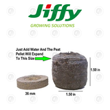 Jiffy-7 Peat - 42MM | 1Round Pellets | Propagation & Seedling