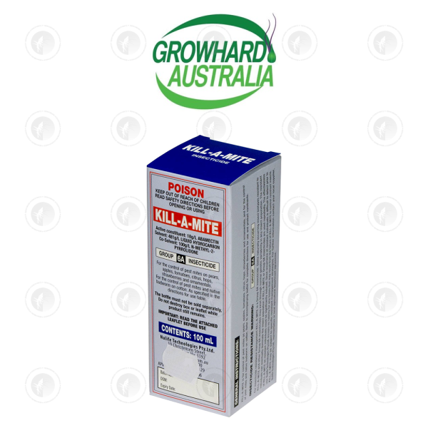 Growhard Australia Kill-A-Mite - 100ML | Use against Two Spotted & Red Spider Mites