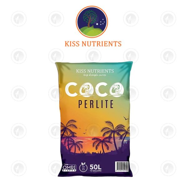 Kiss Coco-Perlite | 70% Coco 30% Perlite | Bag 50L | pH Stable | Calcium & Magnesium Buffered