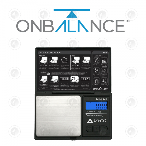 On Balance Scales | Myco Mini-MZ | 100g X 0.01g | 10 Year Warranty