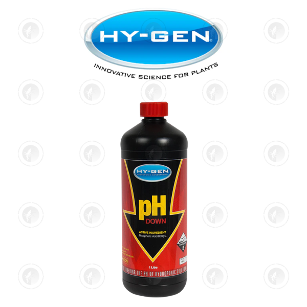 Hy-Gen pH Down - 250ML / 500ML / 1L / 5L | Phosphoric Acid | Hydroponics