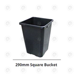 Square Bucket Pots - With or Without Holes | Diameter 290MM