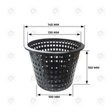 Heavy Duty Basket Mesh Plastic Plant Net Pots - Various Sizes