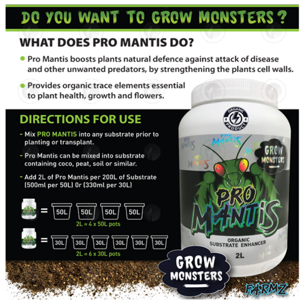 Frass Farmz Pro Mantis - 2L | Organic Substrate Enhancer