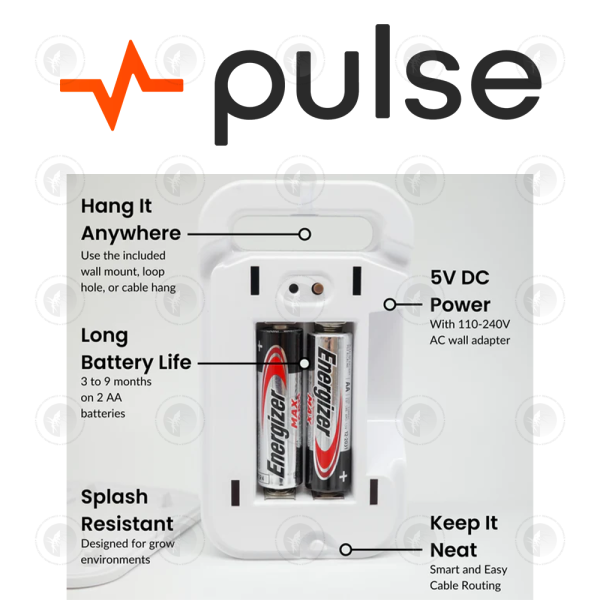 Pulse One Smart Environment Monitor | VPD | RH | Temperature | Dew Point | Light Sensor