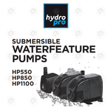 HydroPro Submersible Water Pumps - 3 Sizes | Hydroponic Feed Pump | Nutrient Tank Pump