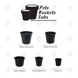 Plastic Pots -  Various Sizes | Standard Drain Holes | GCP