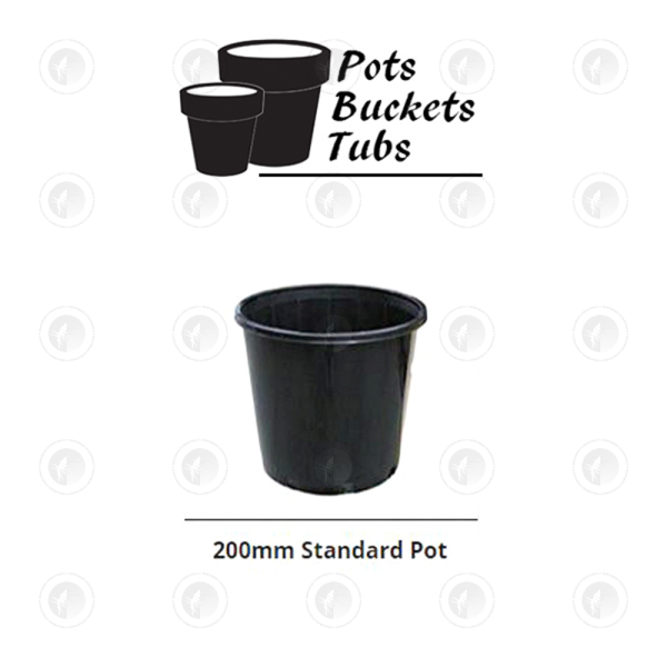 Plastic Pots -  Various Sizes | Standard Drain Holes | GCP