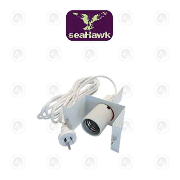 Seahawk Lamp Holder -  E40 | 90˚ Angle| Round Earth Pin | For Deep Bowl Reflectors