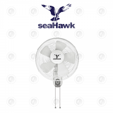 Seahawk Wall Oscillating Wall Mount Fan - 400MM | 3 Speed| Pull Cord Control