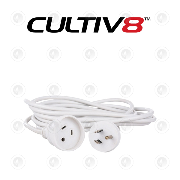 Cultiv8 Reflector/Ballast Extension Lead Cable - 4M | Round Earth Pin