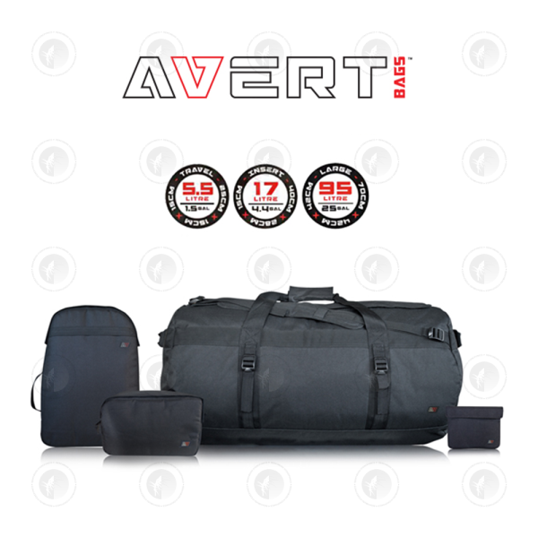 Avert Travel Bag - 5.5L | 25CM x 15CM x 15CM | Activated Carbon Lining